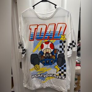 Nintendo White Toad Mario Kart Graphic Tee